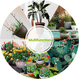 Patio, Lawn AND Garden EJWOX Garden Pot Mover with Adjustable Handle – Heavy Duty Plant Dolly Caddy with Sturdy Flat-Free Wheels and Gripping Suction Cups, Max 165 Lbs Weight Capacity